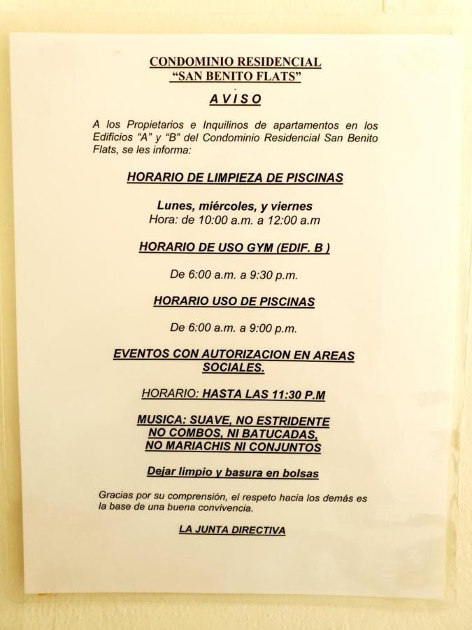 Apartamento San Benito Flats Wifi 50Mg - 4 Huespedes - Parqueos San Salvador Exterior foto
